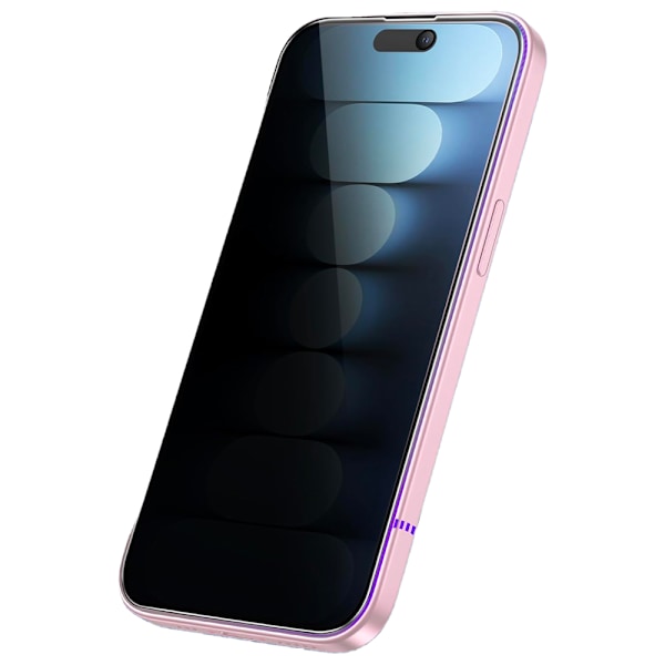 Ceramic Skärmskydd 2.5D Svart Spy för iPhone 15 pro Svart