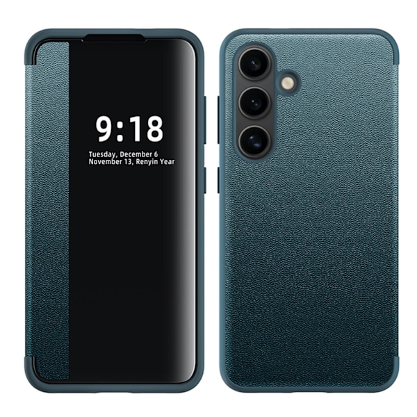 Samsung Galaxy S23 - Fodral med Stilren Design & Smartfönster Svart