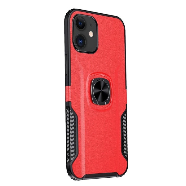 iPhone 12 Mini - Leman Skal med Ringhållare Röd