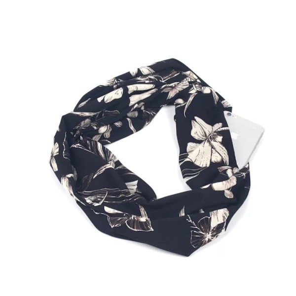 Bekväm Tunn Ringhalsduk Khaki Leopard