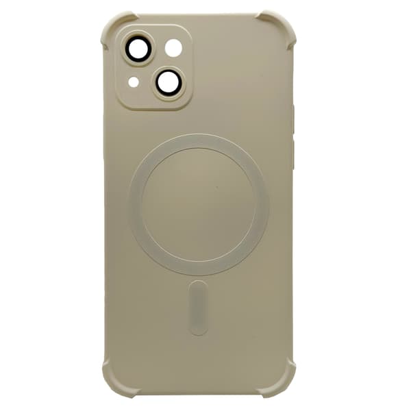 iPhone 14 - Silikonskal med Magnetiskt Stötskydd Lila