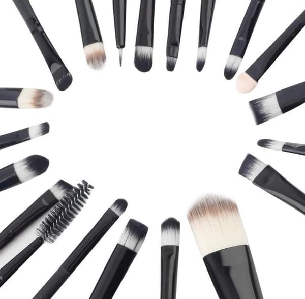 Sminkborstset 20-delar (KABUKI-MINERALS ORIGINAL) BLACK-Edition Svart