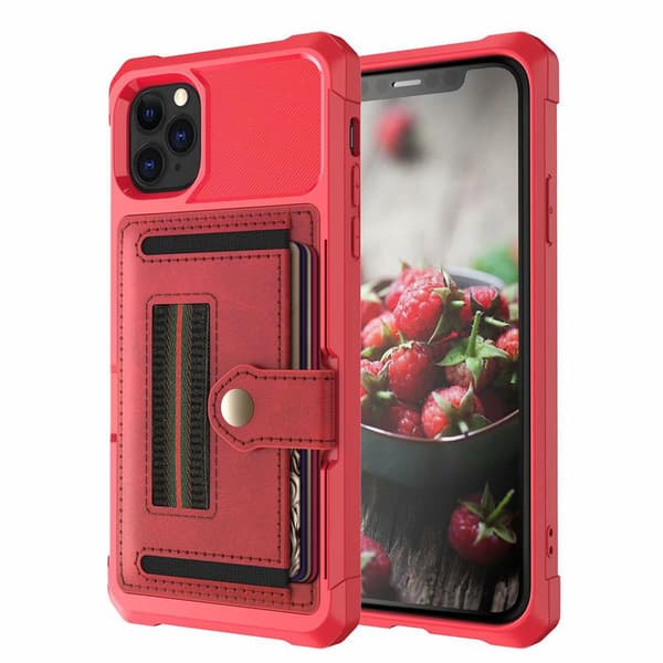 iPhone 11 Pro - Elegant beskyttelsescover med kortrum Grön