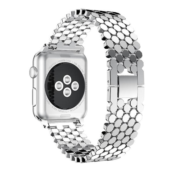 Apple Watch 44mm (4) - L�nk i Rostfritt St�l Silver