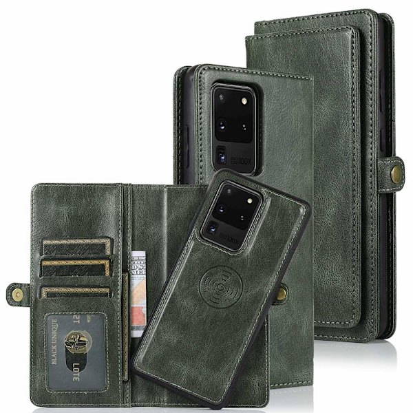 Samsung Galaxy S20 Ultra - Dubbelt Plånboksfodral Brun