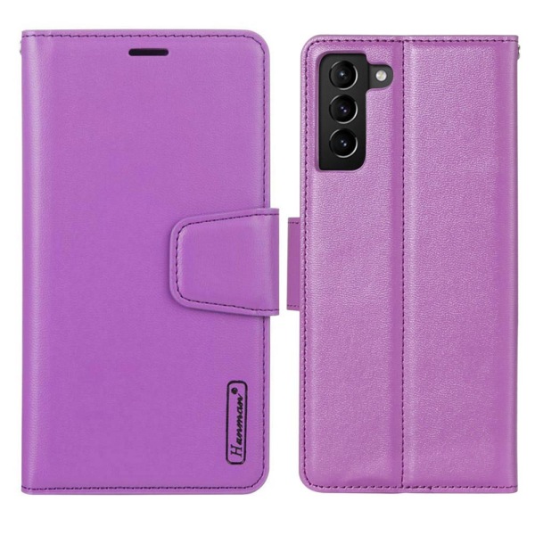 Samsung Galaxy S21 Plus - Hanman Wallet Cover Rosaröd
