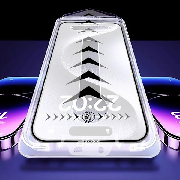 iPhone 15 Pro Tempered Glass  Enkel Installation