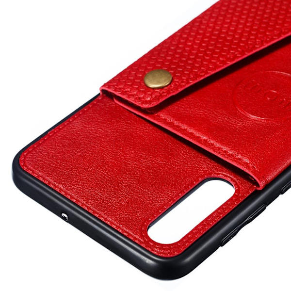 Samsung Galaxy A50 - Praktisk Smart Cover med kortrum Svart