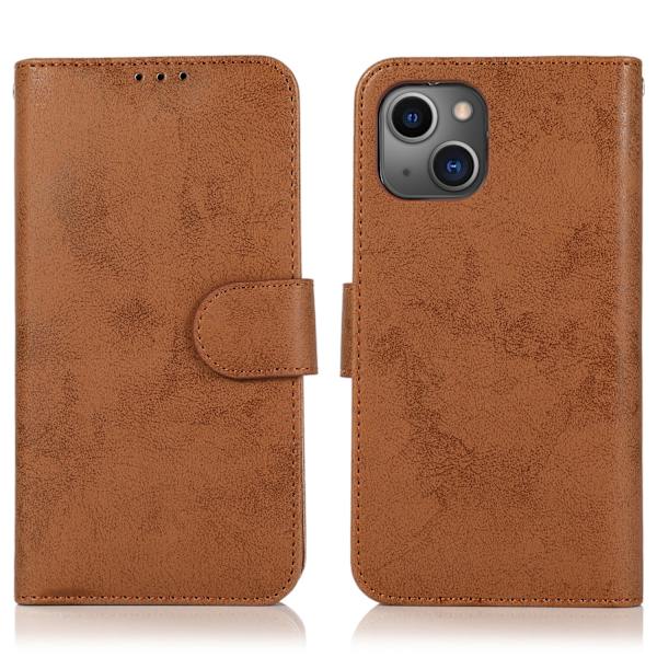 iPhone 15 - Lompakkokotelo Magneettinen Korttitasku useissa Väreissä Brown