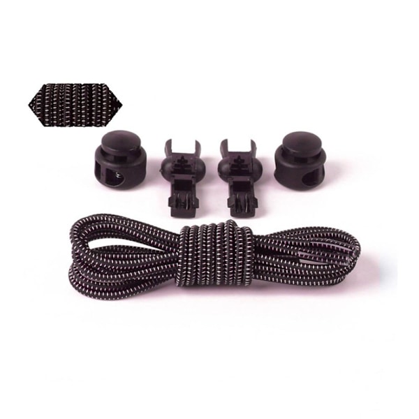 Snørebånd (Elastisk) 100cm - Holdbar Brun