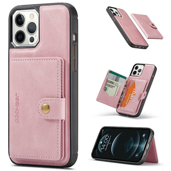 iPhone 12 Pro Max - Cover med kortrum Röd