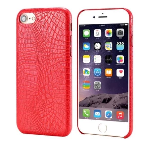 iPhone 8 - Stilfullt Skal i ödlemönster Rosa