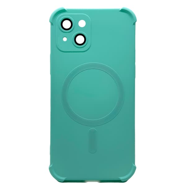 iPhone 15 - Silikonskal med Magnetiskt Stötskydd Lila
