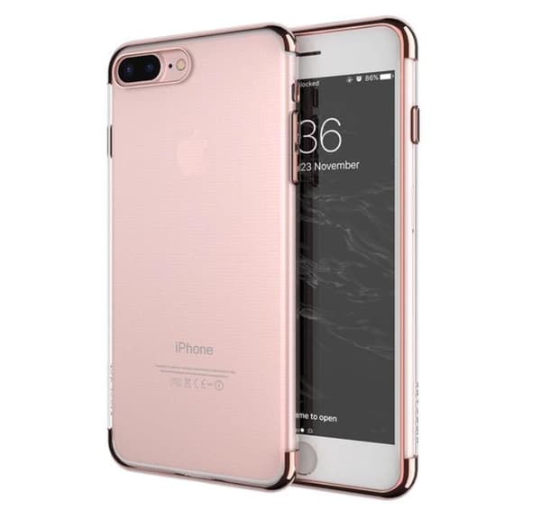 iPhone 7 PLUS - Stilrent och Elegant Silikonskal från FLOVEME Guld
