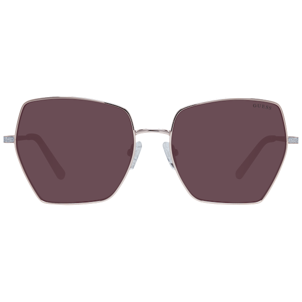 Guess Solglasögon Dam GF6137 28F 57 Roséguld/Brun