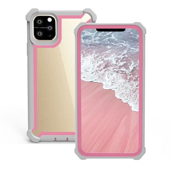 iPhone 11 Pro Max - Professionellt Skyddsskal Pink ROSA/VIT