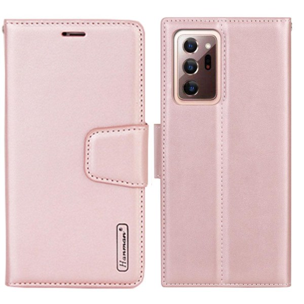 Samsung Galaxy Note 20 Ultra - HANMAN Plånboksfodral Roséguld