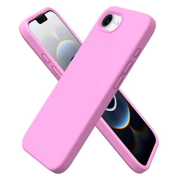 iPhone 16E Skyddsskal i Silikon Rosaröd