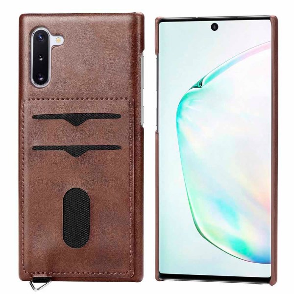 Samsung Galaxy Note10 - Praktiskt Skal med Kortfack (LEMAN) Havsgrön