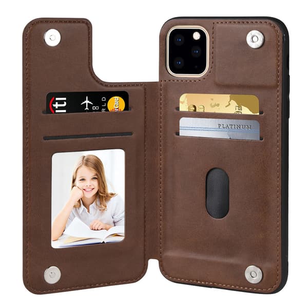 iPhone 13 Pro - Etui med kortholder (HANMAN) Brun