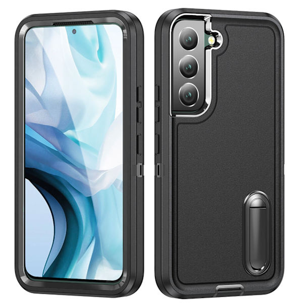 Galaxy S24 Armor Duty Kickstand Skal - Skydd och Funktion i Ett Svart