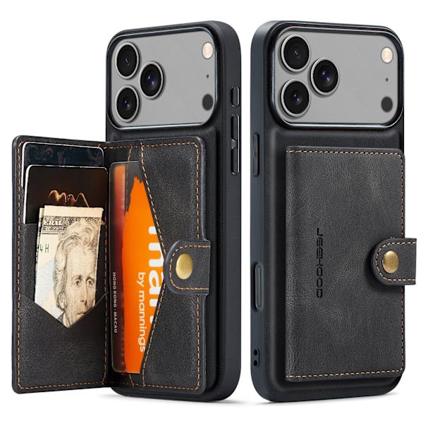 iPhone 17 Pro Wallet Case  Premiumkvalitet Brun
