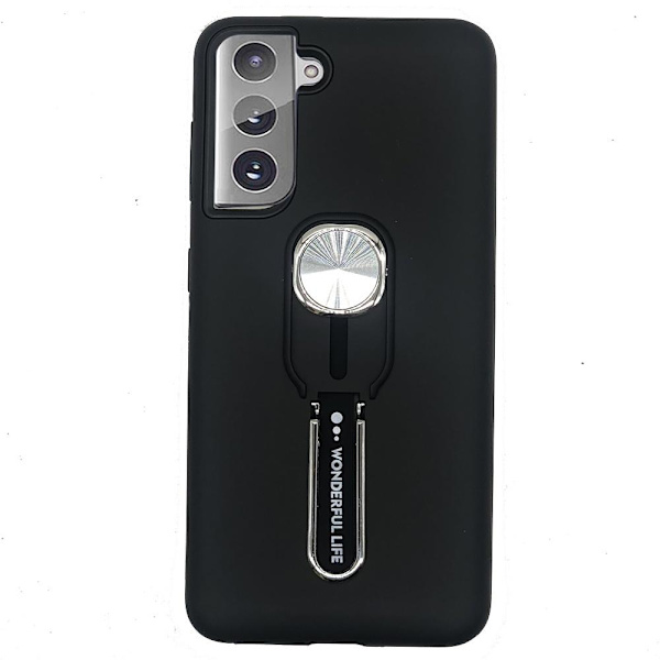 Samsung Galaxy S21 - Skal med Hållare Silver