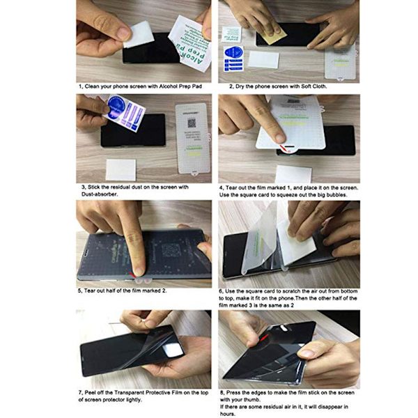 Mate 20 Pro 3-PACK Skärmskydd 9H Nano-Soft Screen-Fit HD-Clear Transparent Transparent/Genomskinlig