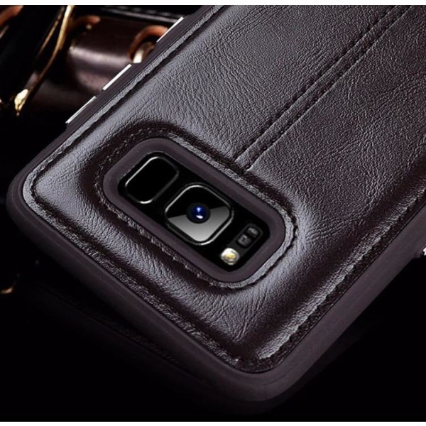 Samsung Galaxy S8+ - NKOBEE Stilrent Läderskal (ORIGINAL) Brun
