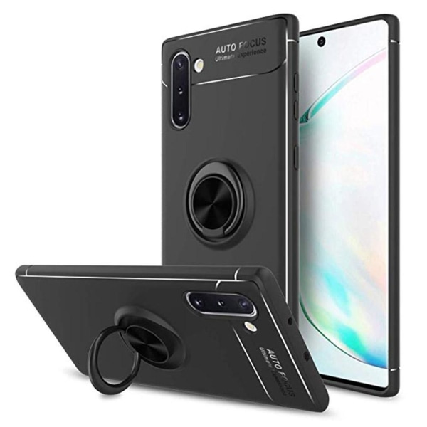 Samsung Galaxy Note10 - Praktisk Cover Ringholder AUTO FOCUS Blå/Blå