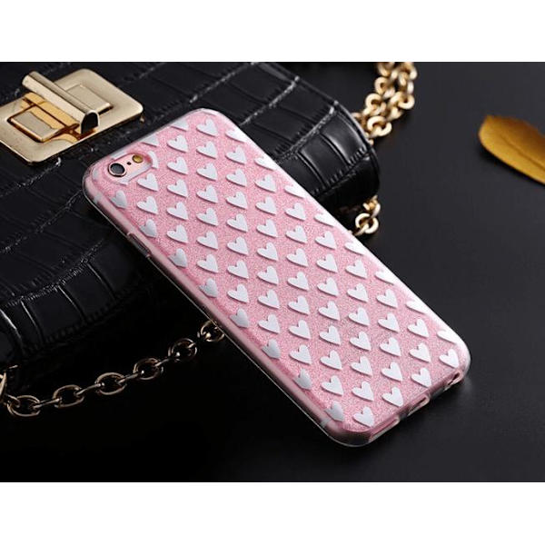iPhone 6/6S  Elegant Crystalheart-skal från FLOVEME ORIGINAL Grey Grå