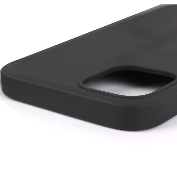 iPhone 12 - Mattbehandlat Skyddsskal & Mjukt Skärmskydd Svart