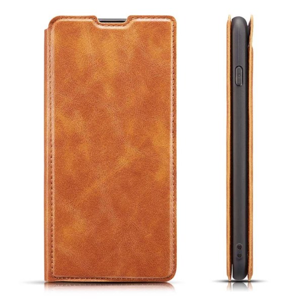 Samsung Galaxy S10 - Beskyttende Smart Wallet Case Vintage Röd