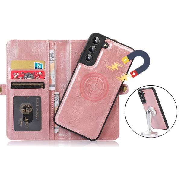 Samsung Galaxy S22 Plus - Plånboksfodral Roséguld