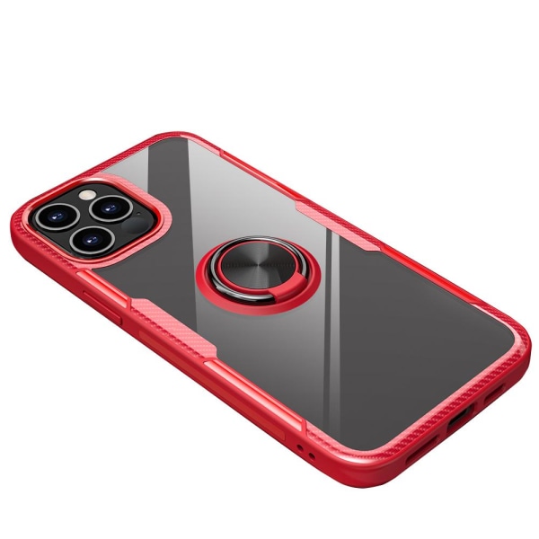 iPhone 12 Pro Max - Cover med ringholder (LEMAN) Svart
