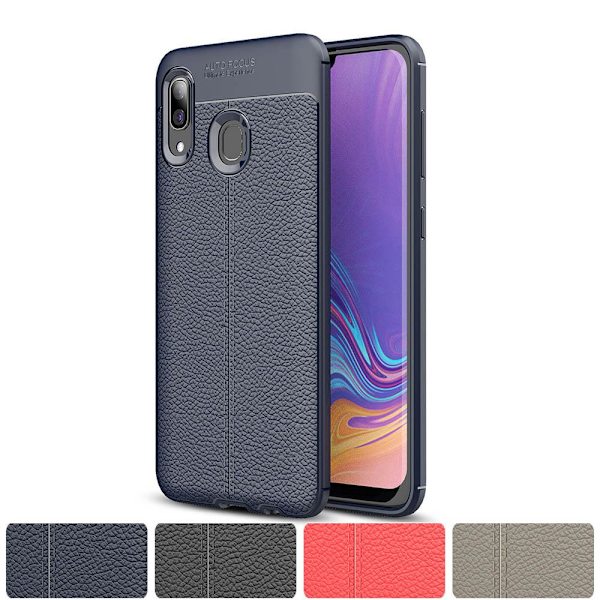 Samsung Galaxy A40 - Auto Focus Stötdämpande Silikonskal Svart
