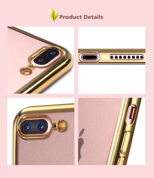 iPhone 7 - Stilrent Silikonskal från LEMAN Silver/Grå
