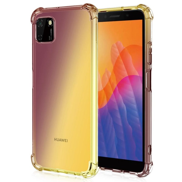 Huawei Y5p - Beskyttelsescover i Silikone FLOVEME Svart/Guld