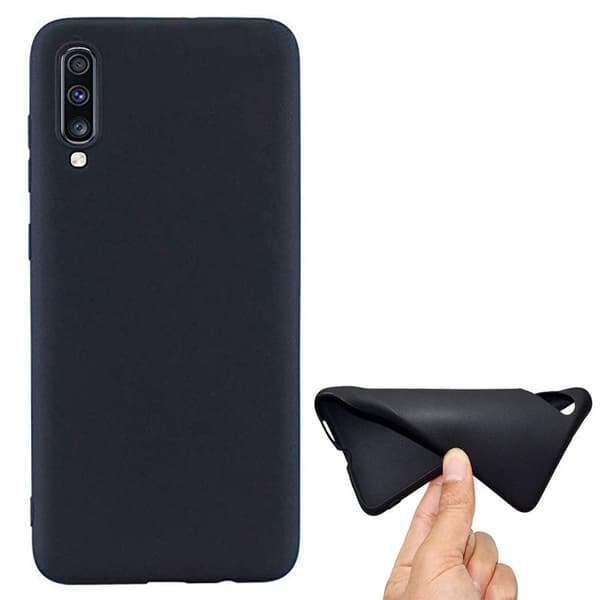 Samsung Galaxy A70 - Stilsäkert Mattbehandlat Silikonskal NKOBEE Vit Vit