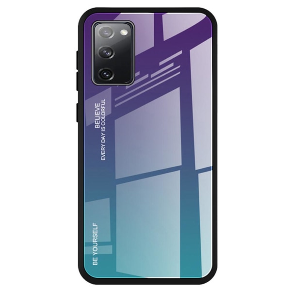 Samsung Galaxy S20 FE - Stilfuldt NKOBEE Cover Lila/Blå