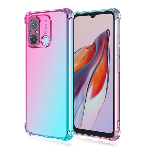 Smart Skyddsskal i Silikon - Xiaomi 12C Blue/Pink