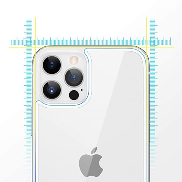 iPhone 12 Pro Max -näytönsuoja 9H 0,3 mm takakansi Transparent