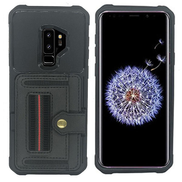 Samsung Galaxy S9 Plus - Skal med Korthållare Blå