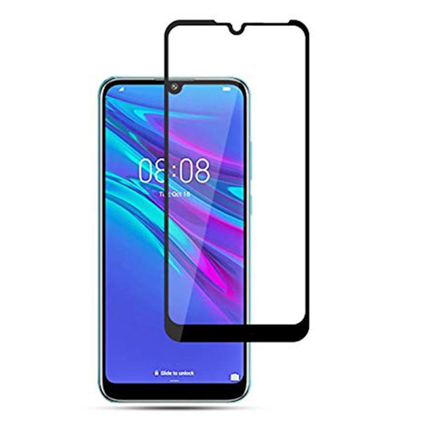 Skärmskydd Carbon 10-PACK Screen-Fit 3D/HD 9H Huawei Y6 2019 Svart
