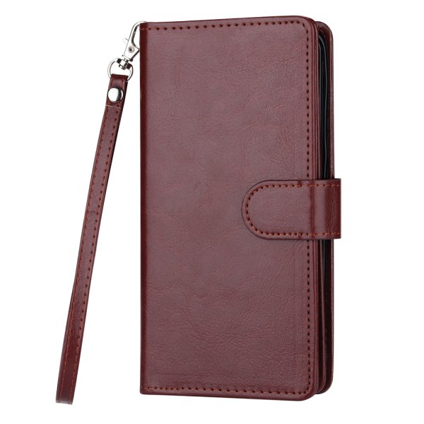 Samsung Galaxy S22 Plus - FLOVEME 9-Card Wallet Case Röd