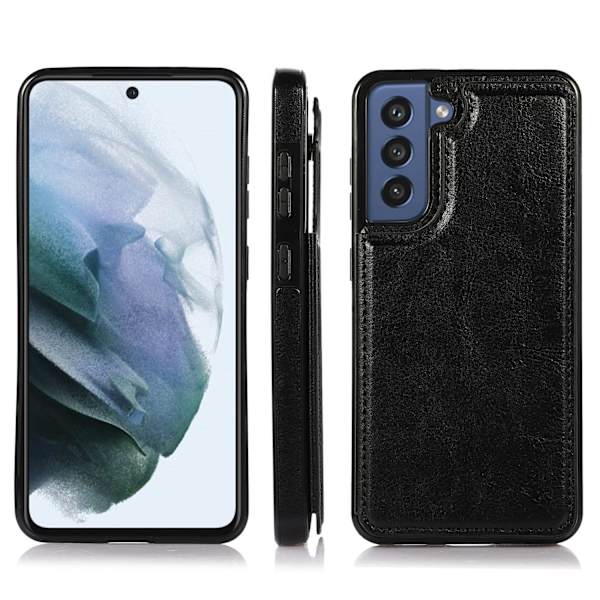 A54 5G - Vikbart Plånboksfodral med Magnetlås Black