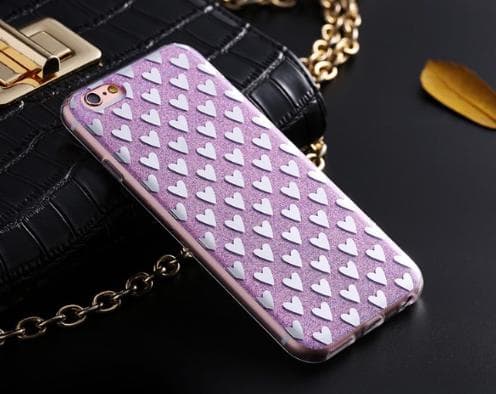 iPhone 6/6S PLUS Elegant Crystalheart-skal från FLOVEME ORIGINAL Silver/Grå Silver/Grå