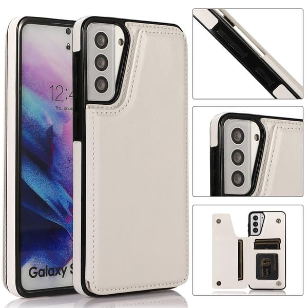 Samsung Galaxy S21 - Etui med kortholder Marinblå