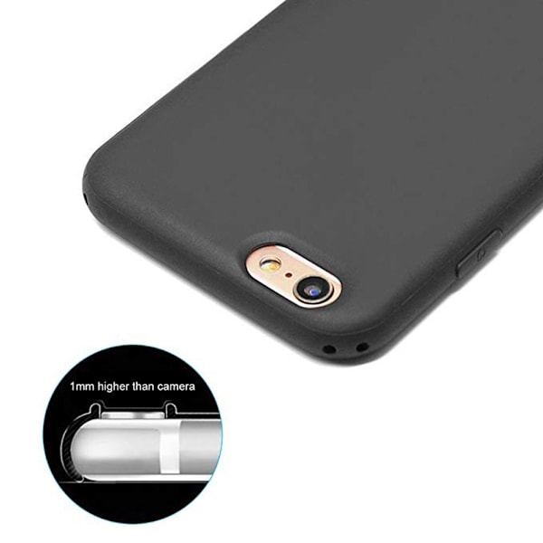 iPhone 6/6S - Stilrent Skyddande Mattbehandlat Skal Svart