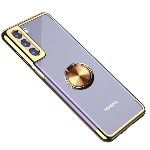 Samsung Galaxy S21 Plus - FLOVEME Skal med Ringhållare Blå